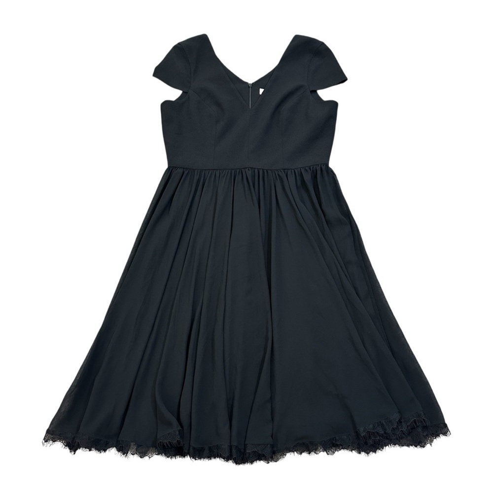 Xl Dress the Population Black Cap Sleeve Dress